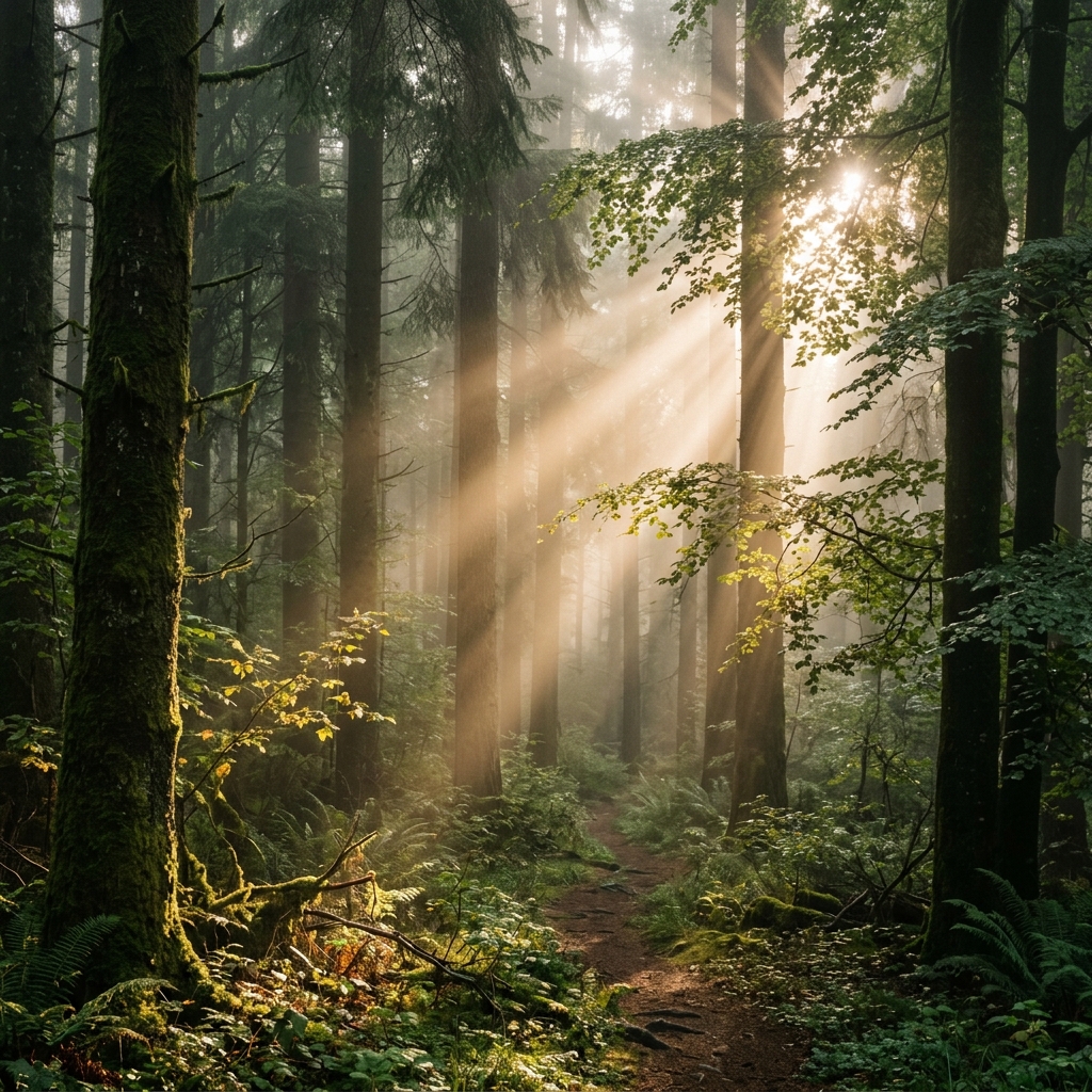 Deep Forest Silence 4K Wallpaper