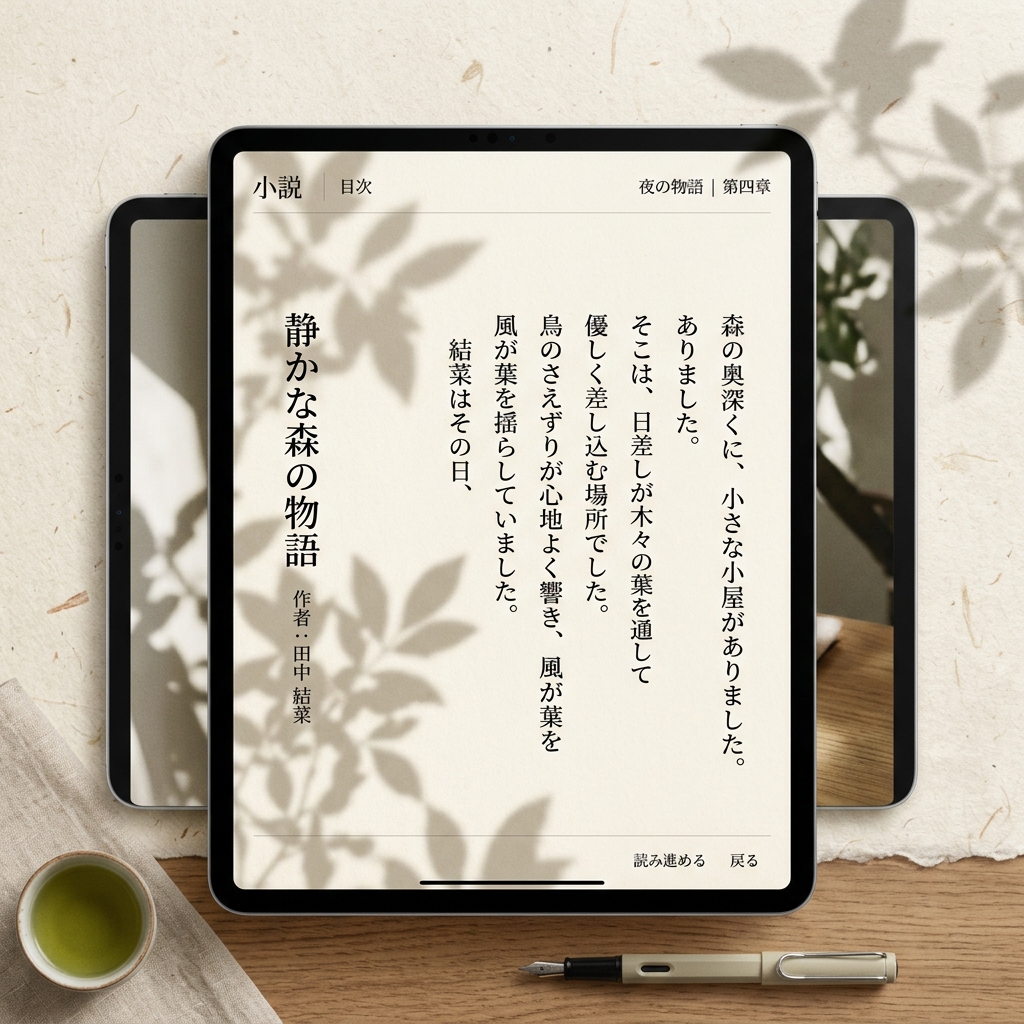 縦書き小説風デモ